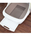 MSQL Oversized Enclosed Cat Toilet Double Cat Litter Box, Reduces Litter Tracking, Suitable for Cats Under 8kg/17lb