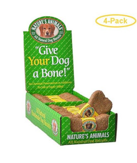 Natures Animals All Natural Dog Bone - cheddar cheese Flavor 24 Pack - Pack of 4