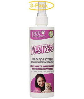 Pet Organics No-Stress Spray for cats 16 oz - Pack of 3