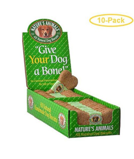 Natures Animals All Natural Dog Bone - Lamb & Rice Flavor 24 Pack - Pack of 10
