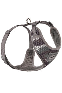 ThinkPet Reflective Breathable Soft Air Mesh No Pull Puppy Choke Free Over Head Vest Ventilation Harness for Puppy Small Medium Dogs and Cats(XS,Camo Gray)