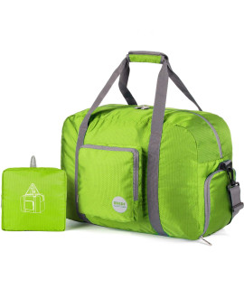 WANDF for Alaska Airlines 20 Foldable Travel Duffle Bag for Travel gym Sports Weekender Bag, green
