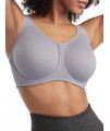 Wacoal womens Full Figure Underwire Sports Bra, Lilace gray With Zephyr, 34H US