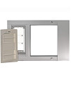 Endura Flap Thermo Sash 3e Pet Door for Sash Windows - (Small (6"x11"), Height Range (34"-37"), Brushed Aluminum Frame)
