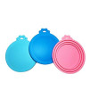 Dyben Pet Can Coversdog Cat Food Can Lidsuniversal Bpa Free3 Packsilicone Pet Food Can Lids Coversfits Most Standard Size Dog And Cat Can Tops For Pet Food Storage