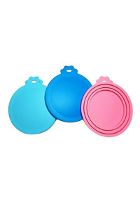 Dyben Pet Can Coversdog Cat Food Can Lidsuniversal Bpa Free3 Packsilicone Pet Food Can Lids Coversfits Most Standard Size Dog And Cat Can Tops For Pet Food Storage