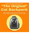 Your Cat Backpack: ?The Original? Cat Backpack - Premium Pet Carrier Bag for Travel and Hiking - Durable Hardshell - with Bubble Attachment, Removable Mat, Side Pocket and Adjustable Straps