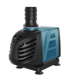 Uniclife Aquarium 800 gPH Submersible and Inline Water Pump 55W 8ft High Lift Ac 120 V Quiet Return Pump with 6 ft Power cord for Large Fish Tanks Pond Waterfalls Fountains Sumps and gardens
