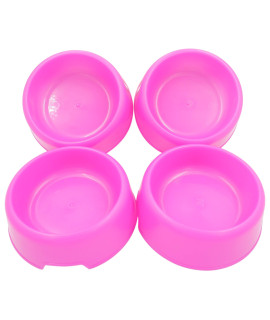 Forest guys Dog Bowls cat Bowls (Plastic Bowls, Purple 4-Pack)