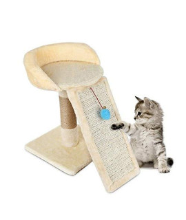 Pet Toy Cat Catching Tree Climbing Tree Frame Toy With Ball Bell Cat Scratching Itching Column Scratching Board Jumping Training Toy Post Activity Entertainment Pet Nest