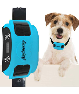 AngelaKerry Wireless Dog Fence System with GPS, Outdoor Pet Containment System Rechargeable Waterproof Collar 850YD Remote for 15lbs-120lbs Dogs (1pc GPS Receiver by 1 Dog, Blue)