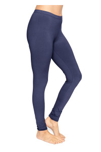Stretch Is Comfort Womens Plus Size Cotton Full Length Leggings Navy Blue X-Large