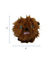 Star Wars for Pets Plush Chewbacca Ball Body Dog Toy | Soft Star Wars Squeaky Dog Toy | Adorable Toys for All Dogs, Official Dog Toy Product of Star Wars for Pets