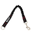 Leashboss Pattern Bungee Dog Leash Extension, 18 Shock Absorbing Lead Extender, Pattern Collection (18 Inch, Black Reflective)