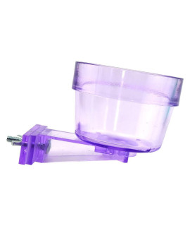 Lixit Quick Lock Cage Bowls for Small Animals and Birds. (10oz, Purple)