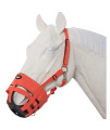Tough 1 Easy Breathe Orange Poly/Nylon Large Horse Grazing Muzzle
