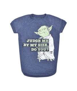 Star Wars for Pets Yoda Judge Me by My Size, Do You Dog Tee Star Wars Dog Shirt for Medium Sized Dogs Size Medium Soft, cute, and comfortable Dog clothing