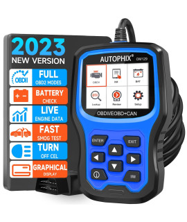2023 Upgraded AUTOPHIX 2-in-1 OBD2 Scanner OM129 Battery Test check Engine Fault car code Reader Full Live Data Vehicle code Reader with All OBD2 Function Enhanced code Definition Diagnostic Scan Tool