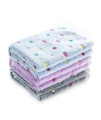 1 Pack 3 Blankets Super Soft Cute Dot Pattern Pet Blanket Flannel Throw For Dog Puppy Cat Bluepurplegrey Medium