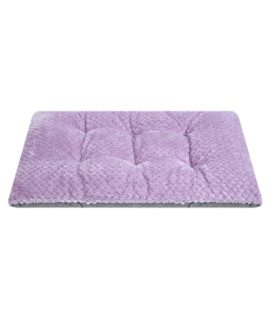 WONDER MIRACLE Fuzzy Deluxe Pet Beds, Super Plush Dog or Cat Beds Ideal for Dog Crates, Machine Wash & Dryer Friendly (15 x 23, S-Lavender)