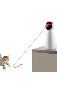 YVE LIFE Cat Laser Toy Automatic,Interactive Toy for Kitten/Dogs - USB Charging,Placing High,5 Random Pattern,Automatic On/Off and Silent (P01) (Automatic Laser)