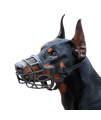 Dog Muzzle, Breathable Basket Muzzles for Small, Medium, Large and X-Large Dogs, Stop Biting, Barking and chewing (XL - Labrador, Black)