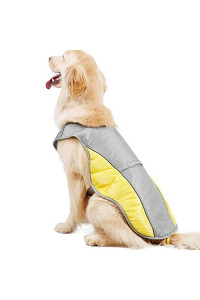 Naivedream Pet Large Cooling Vest Breathable Harness Reflective Cooling Coat Summer Heatstroke Prevention Small Medium Large Dog for Adventure Training Outdoor Walking Hunting Traveling (XX-Large)