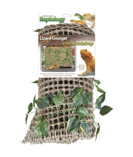Penn-Plax Lizard Lounger Basking Platform with Vines Brown 23.5 in x 14 in - PDS-030172087431
