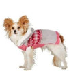 Martha Stewart Pets Fair Isle Hoodie Dog Sweater~Large~