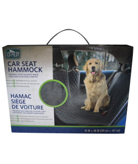 Co-Pilot Pet Travel Dog/Cat Car Vehicle Seat Hammock (Dark Grey, 51" x 58")