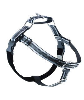 2 Hounds Design Freedom No-Pull Dog Harness with Leash, Reflective, Adjustable Comfortable Dog Harness with Front Clip for Everyday Walking, Made in USA (Medium 5/8