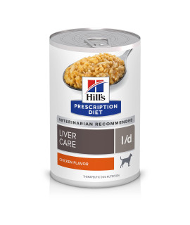 Hill's Prescription Diet l/d Liver Care Canned Dog Food, 13 oz., 12-Pack Wet Food (Packaging May Vary)