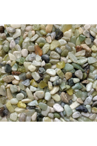 Midwest Hearth Natural Decorative Polished Jade Pebbles 3/8 Gravel Size (10-lb Bag)