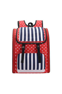 residentD Portable Tote Breathable Outdoor Backpack Multicolor Pattern Cat Dog Pet Carrier Bag Travel Bag Chest Bag (Color D)