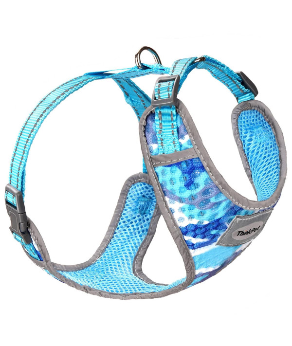 Buy ThinkPet Reflective Breathable Soft Air Mesh No Pull Puppy Choke Free  Over Head Vest Ventilation Harness for Puppy Small Medium Dogs (Camouflage  Blue,XL) Online at Low Prices in USA