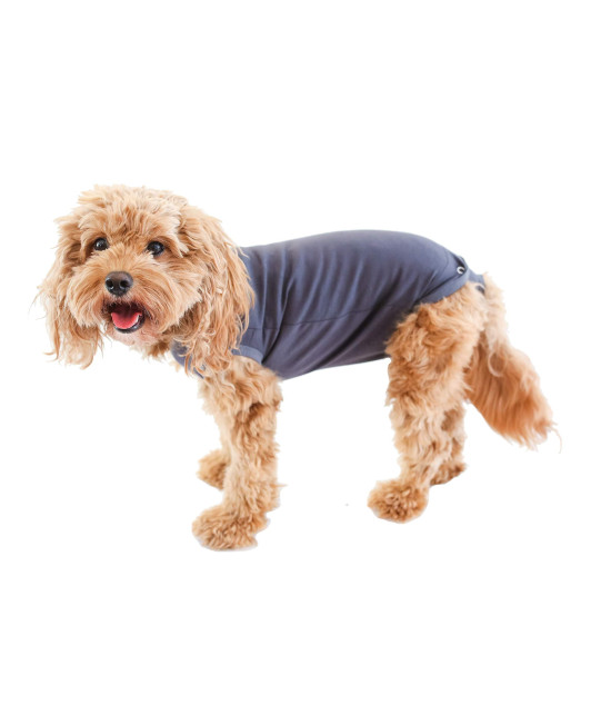BellyGuard - After Surgery Dog Onesie, Recovery Suit for Dogs, Comfortable Substitute For Cone for Dogs After Surgery,Dog Recovery Suit with Stretch-Fit Cotton Material and Adjustable Rear Flap, Large