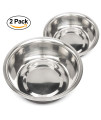 Neater Pet Brands Stainless Steel Dog and Cat Bowls (2 Pack) Neater Feeder Deluxe or Express Extra Replacement Bowl (Metal Food and Water Dish) (7 Cup)