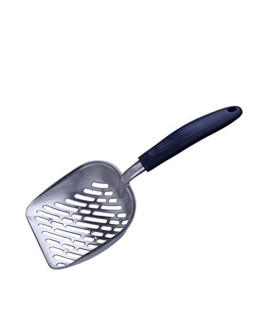 Chi-buy Navy Handle Giant Metal cat Litter Scoop Stainless Steel Oblique Hole Litter Box Scoop Size 13.58 Lx5.51 Wx1.97 H