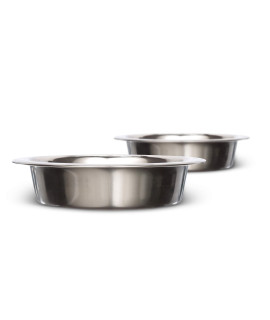 Neater Pet Brands Stainless Steel Dog and Cat Bowls (2 Pack) Neater Feeder Cat Deluxe or Cat Express Extra Replacement Bowl (Metal Food and Water Dish) (1 Cup)