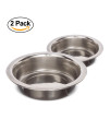 Neater Pet Brands Stainless Steel Dog and Cat Bowls (2 Pack) Neater Feeder Cat Deluxe or Cat Express Extra Replacement Bowl (Metal Food and Water Dish) (1 Cup)