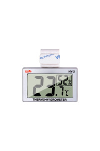 Reptile Thermometer Humidity and Temperature Sensor gauges Reptile Digital Thermometer Digital Reptile Tank Thermometer Hygrometer with Hook Ideal for Reptile Tanks, Terrariums