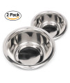Neater Pet Brands Stainless Steel Dog and Cat Bowls (2 Pack) Neater Feeder Deluxe or Express Extra Replacement Bowl (Metal Food and Water Dish) (1.5 Cup Deep)