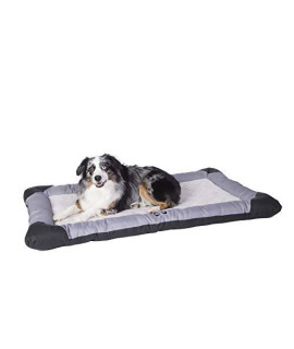 Sealy Quilted Memory Foam Heavy Duty Crate Pad Gray/Black, Large 28" x 40", Large (28" x 40")