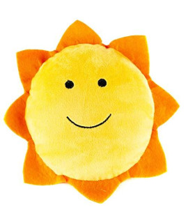 Giftable World Metropawlin Pet 9 Inch Plush Pet Toy Smiling Star, Moon, Sun with Squeaker Dog Chew Toy