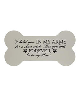LifeSong Milestones Personalized Engraved Dog Bone Cremation Urn Holds 10 cu.in I Held You Small Wooden Memorial Keepsake for Dog Ashes Pet Lovers Remembrance Gift