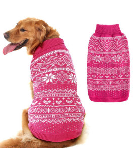 Dog Sweater Argyle - Warm Sweater Winter clothes Puppy Soft coat, Ugly Dog Sweater for Small Medium and Large Dogs, Pet clothing Boy girl