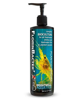 Brightwell Aquatics Florinbacter7 - Complete Bacteria Bioculture for Freshwater Shrimp, Fish, and Planted Aquariums, 2 Liter