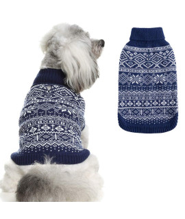 Dog Sweater Argyle - Warm Sweater Winter clothes Puppy Soft coat, Ugly Dog Sweater for Small Medium and Large Dogs, Pet clothing Boy girl