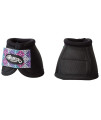 Weaver Leather Ballistic No-Turn Bell Boots, Black Purple Geo, Medium
