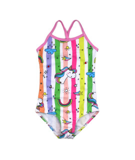 Big girls One Pieces Swimsuit cute Swimwear Bathing Suits Unicorn 8T